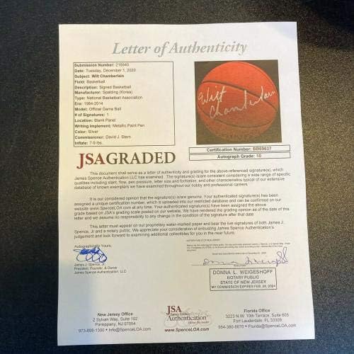 Prekrasna komorna košarka potpisala Spalding NBA košarku JSA stupnjeva dragulj 10 - Košarka s autogramima