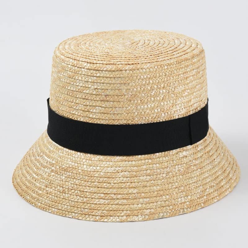 Modna slamna kanta šešira žene uv sunce šeširi odmor plaža šešir ravni ljetni sunčani šešir