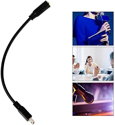 Kabel za adapter mikrofona, Mini USB do 3,5 mm kabel za adapter za priključak za slušalice za slušalice s tri pola kamere kabel za