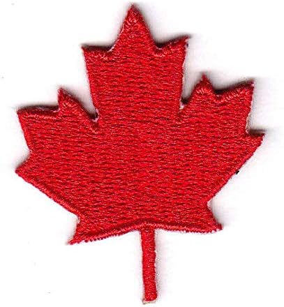Kanadski crveni javorov list glačalo na patch canada simbolu