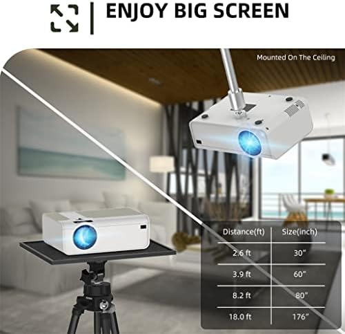 N/A T4 Mini Projector 3600 Lumens Podrška punim 1080p LED proyektor velikih ekrana prijenosnog kućnog kina Smart Video Beamer
