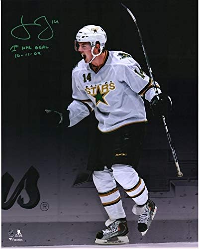 Jamie Benn Dallas zvijezde Autografirano 16 x 20 proslava reflektora golova s ​​natpisom 1. NHL gol 10/11/09 - 14 Ograničenog izdanja