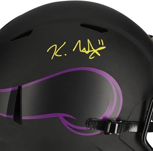 Replika kacige Kellen Mond s autogramom Minnesota Vikings - kacige s autogramom Riddell Eclipse