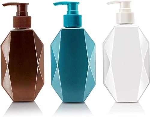 JYYBN SOAP DISPENSER kreativni geometrijski šampon Press boca Tekući tuš za tuširanje Ponovno sredstvo za ponovno punjenje praznih