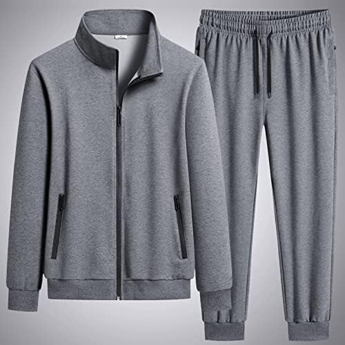 Odjeća za muškarce odgovara muški moda jednostavna tanka fit solidna boja Dekoracija džepa Cardigan Dugi rukavi s dugim rukavima siva