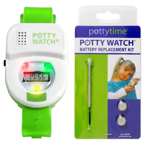 Upoznajte Potty Watch 1. sat napravljen za pomoć u Potty Train, Green + Space naljepnica