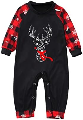 Obiteljske pidžame hlače 3x Obiteljska odjeća božićna pahuljica jelena pidžama postavljena obiteljska odmor pidžama gore