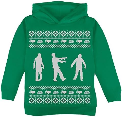 Zombi stare slave ružni božićni džemper zeleni mališani hoodie