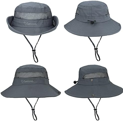 Muški UPF 50+ Summer Sun Hat Outdoor UV zaštita boonie safari šešir za ribolovno planinarenje kampiranje
