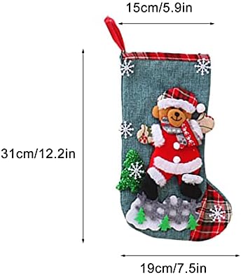 Yiisu tnffit modne božićne čarape poklon torba božićni uzorak božićni ukras