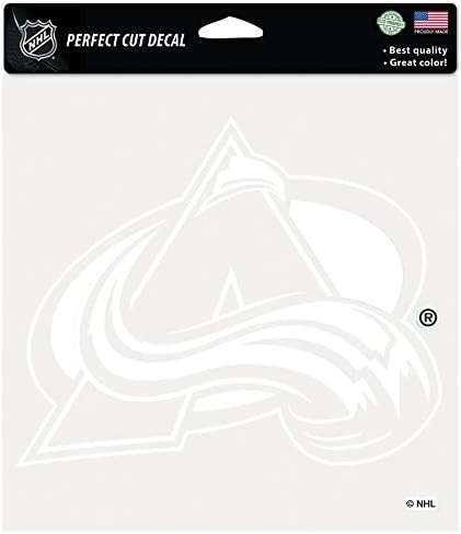 Wincraft NHL Colorado Avalanche Perfect Cut White naljepnica, 8 x 8, višebojan