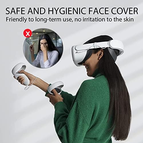 Nakloni za jastuk za lice: Objektiv Protector za prašinu za Oculus Quest 2 VR slušalice Thumbstick CAP Anti Anti Procurige Nos Pad