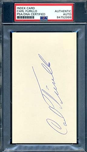 Carl Furillo PSA DNA COA potpisao 3x5 Index Card 1955 Dodgers Autogram