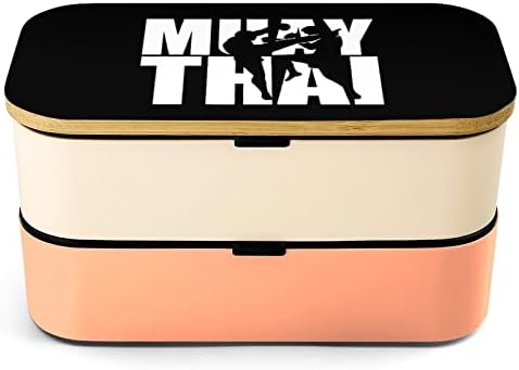 Muay Thai Bento kutija za ručak nepropusna bento kutija kontejneri za hranu s 2 odjeljka za izletnicu izletnice