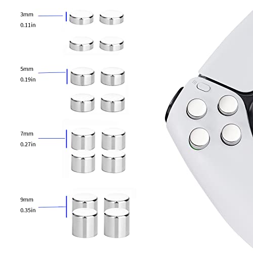 Kompleti za zamjenu gumba za PS5 regulator, Magnetska zamjena Thumbsticks D-Pad ABXY gumbi, dijelovi za popravak metala za PlayStation
