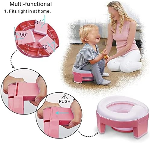 Wpyyi Baby Prijenosni toalet za toalet za trening sjedalo multifunkcionalna dječja stolica 3 u 1 toaletno trening sjedala za toalet