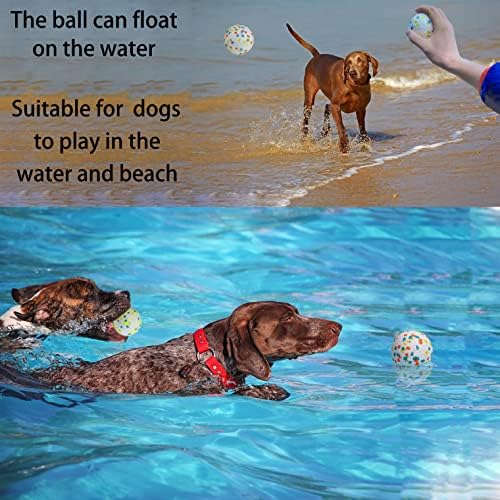 Kuglice za pse neuništive, pseća lopta za igru ​​vode, visoke odskočne gumene pseće kuglice, lagane, pogodne za male, srednje i velike