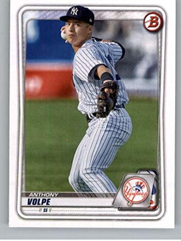 2020. Bowman Nacrt papir BD-178 Anthony Volpe New York Yankees Službeni MLB baseball trgovačka kartica iz TOPPS Company u sirovom