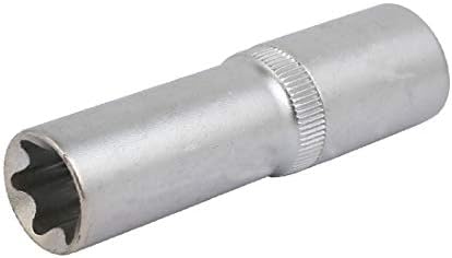 X-DREE E18 77 mm, 1/2 s trga pogon Cr-V Torx Impact Socket srebrne boje(E18 77 mm, 1/2 s trga pogon Cr-V Torx Impact Socket srebrne