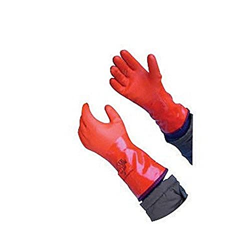 Showa Best 460L 460 Izolirano 12 PVC -ove rukavice, runo, velike, crvene